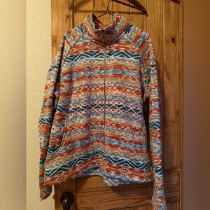 Women's Sherpa Jacket - Multicolor- XL